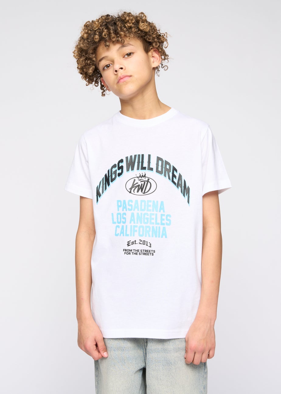 Kings Will Dream White Pasadena T-Shirt (7-14 yrs)
