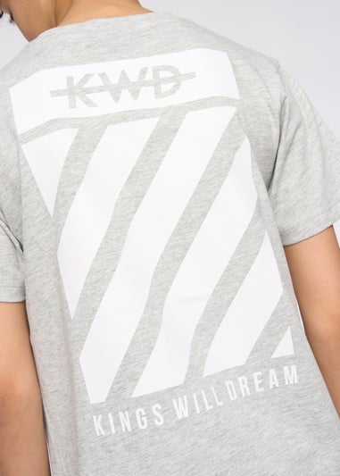 Kings Will Dream Grey Marl Stanton T-Shirt (7-14 yrs)