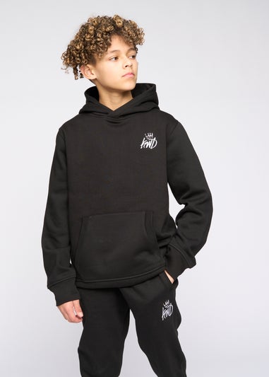 Kings Will Dream Black Crosby Hoodie (7-14 yrs)
