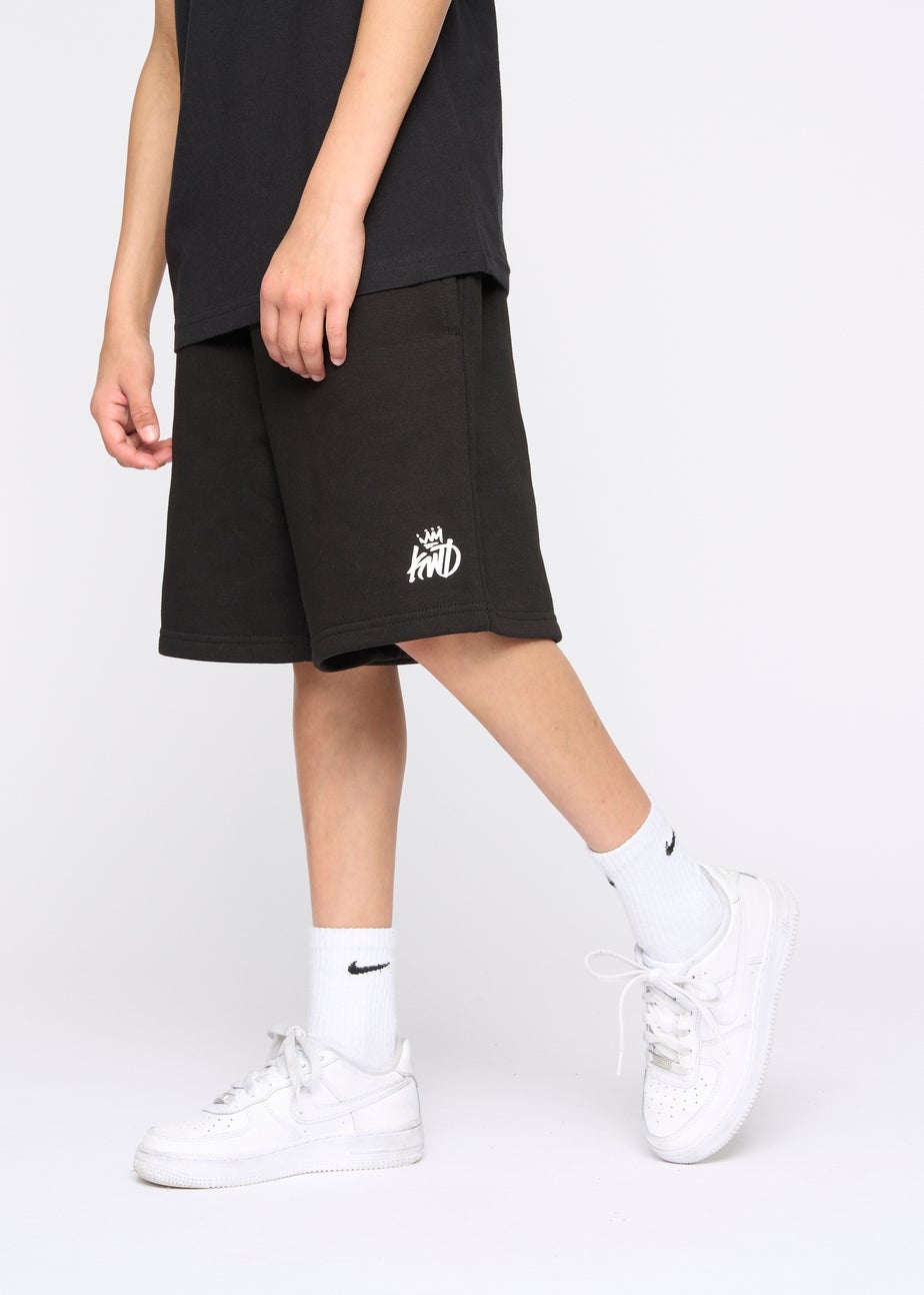 Kings Will Dream Black Crosby Jog Shorts (7-14 yrs)