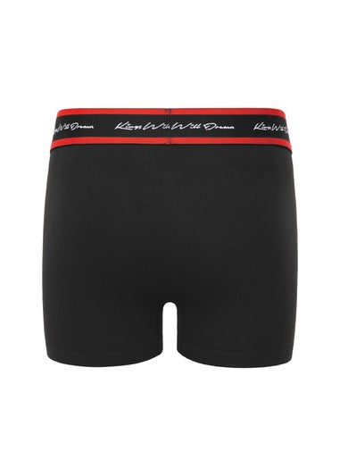 Kings Will Dream Black Scriptband 3pk Boxers (7-14 yrs)