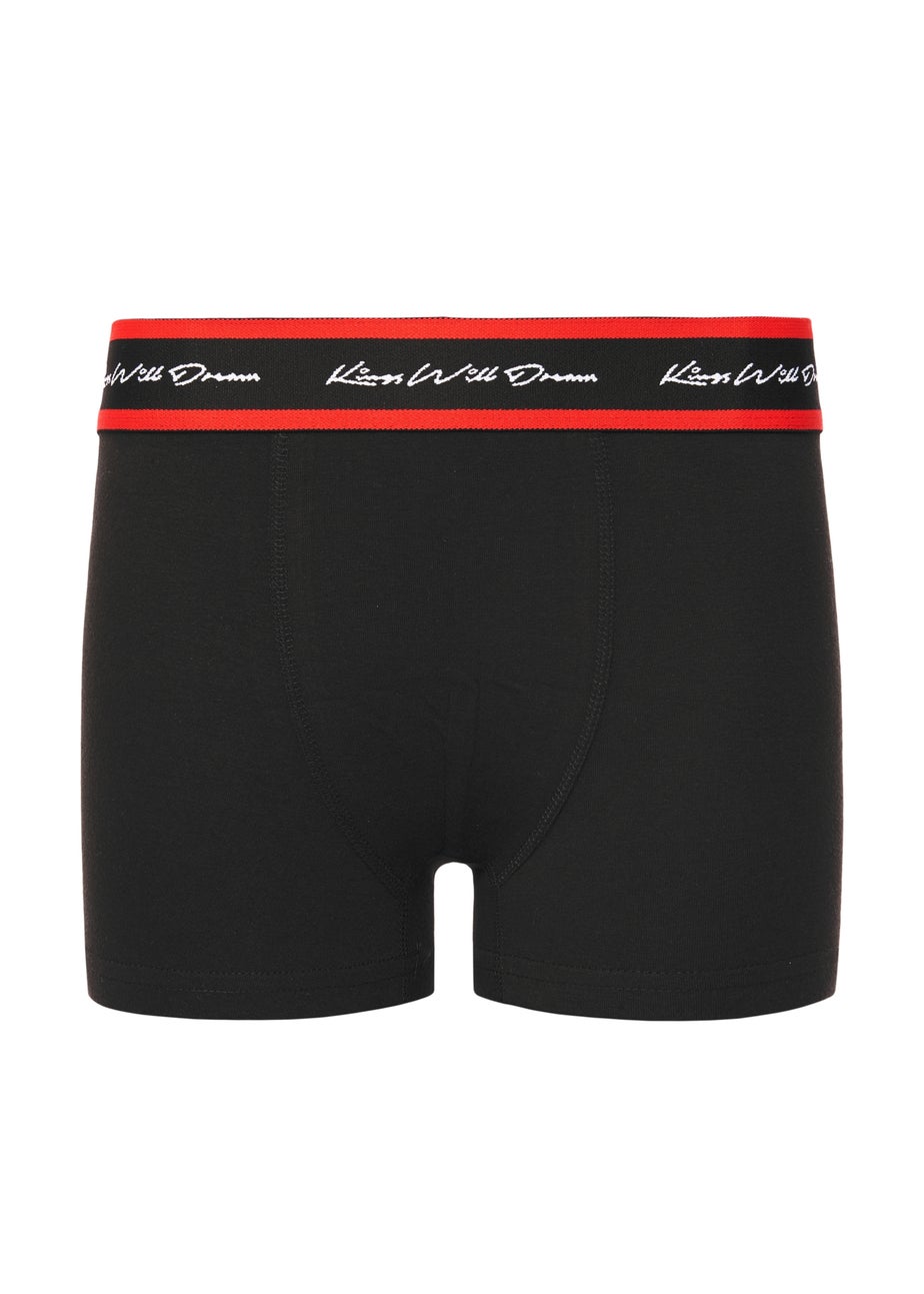 Kings Will Dream Black Scriptband 3pk Boxers (7-14 yrs)