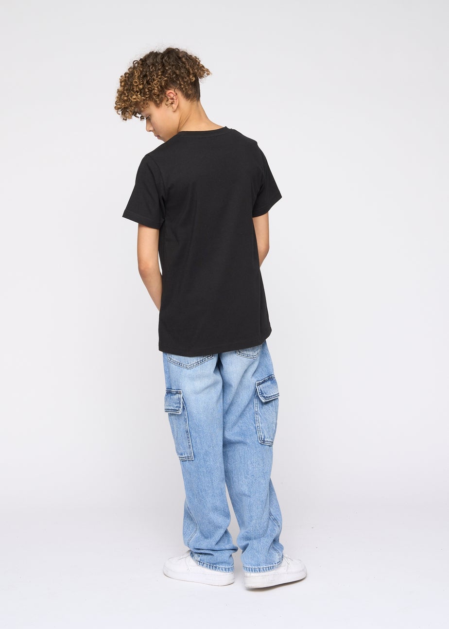 Kings Will Dream Black Paintsplat T Shirt (7-14 yrs)