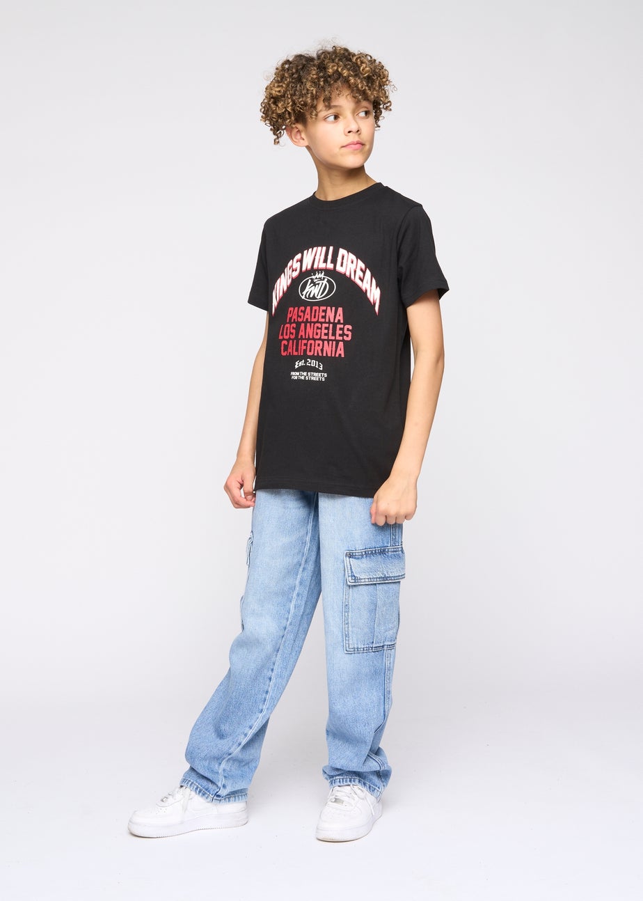 Kings Will Dream Black Pasadena T Shirt (7-14 yrs)