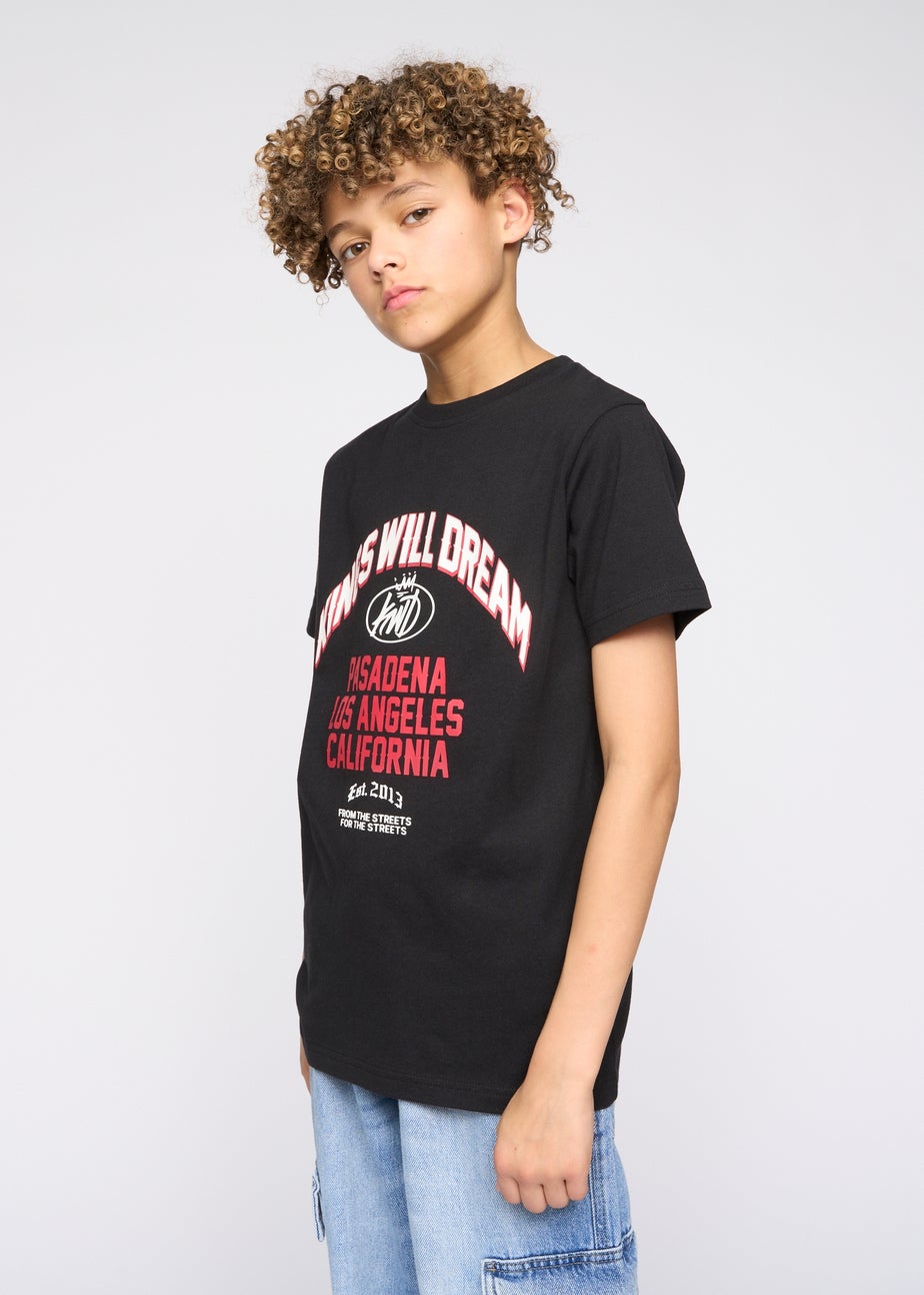 Kings Will Dream Black Pasadena T Shirt (7-14 yrs)