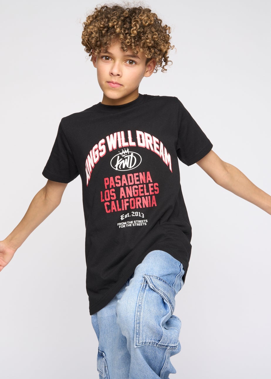 Kings Will Dream Black Pasadena T Shirt (7-14 yrs)