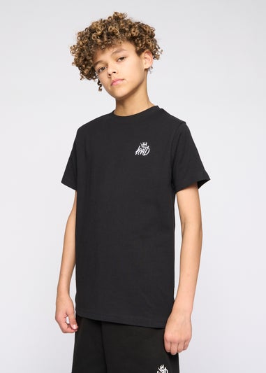 Kings Will Dream Black Crosby T Shirt (7-14 yrs)
