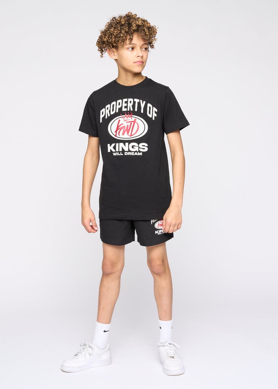 Kings Will Dream Black Prop T-Shirt (7-14 yrs)