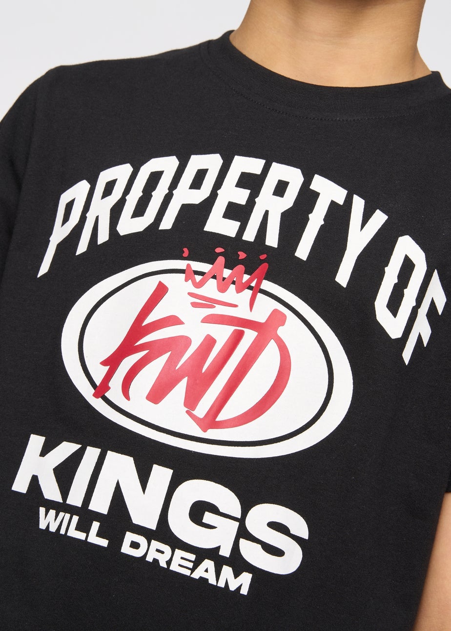Kings Will Dream Black Prop T-Shirt (7-14 yrs)