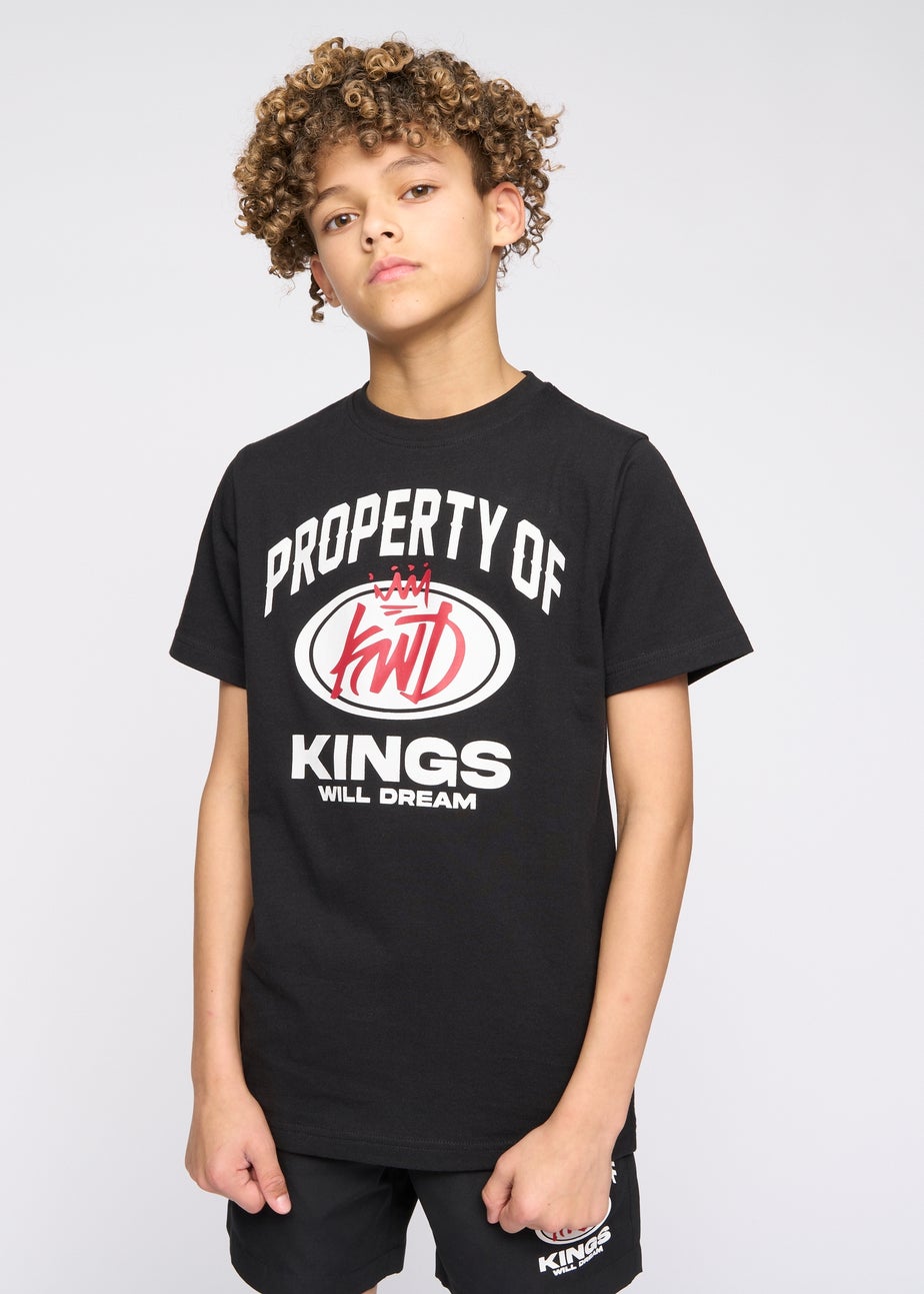Kings Will Dream Black Prop T-Shirt (7-14 yrs)