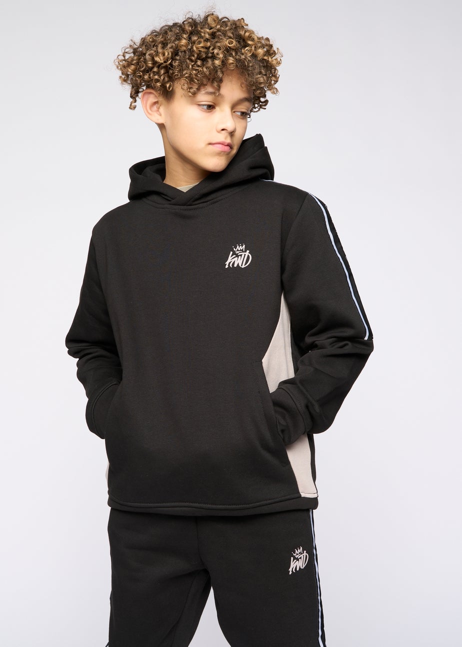 Kings Will Dream Black Techy Taped Tracksuit (7-14 yrs)