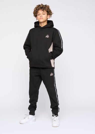 Kings Will Dream Black Techy Taped Tracksuit (7-14 yrs)