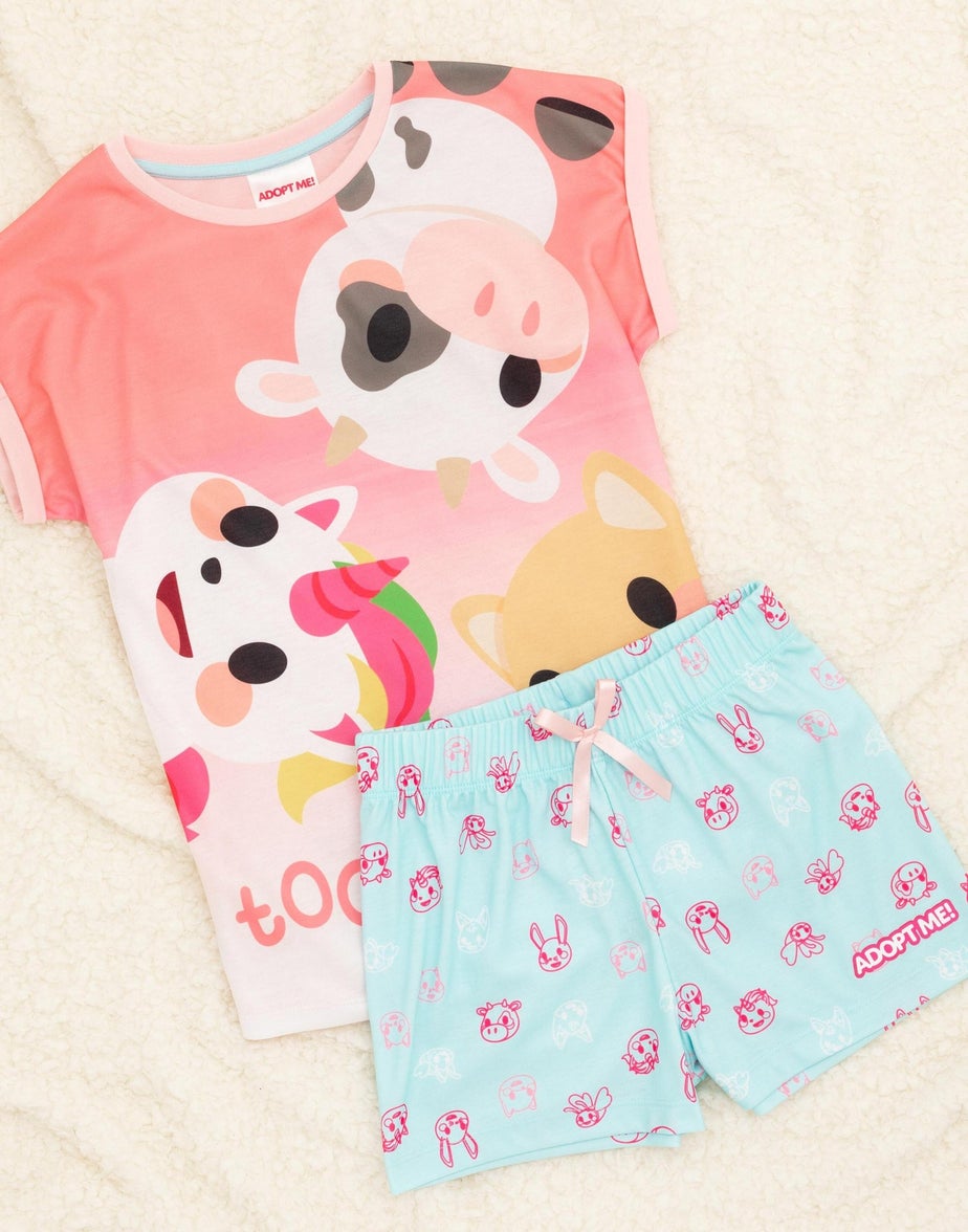 Adopt Me! Kids Shortie Pyjamas (4-12 Years)