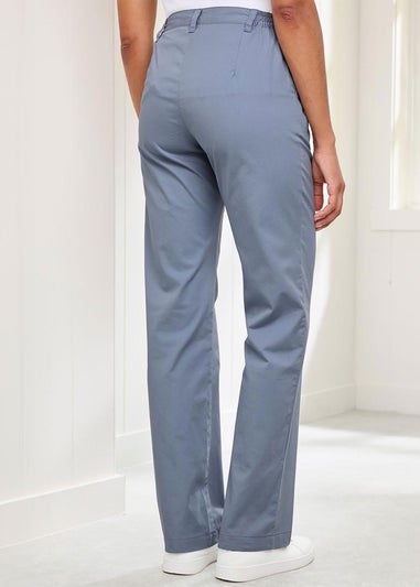 Cotton Traders Pale Blue Everyday Straight Leg Trousers