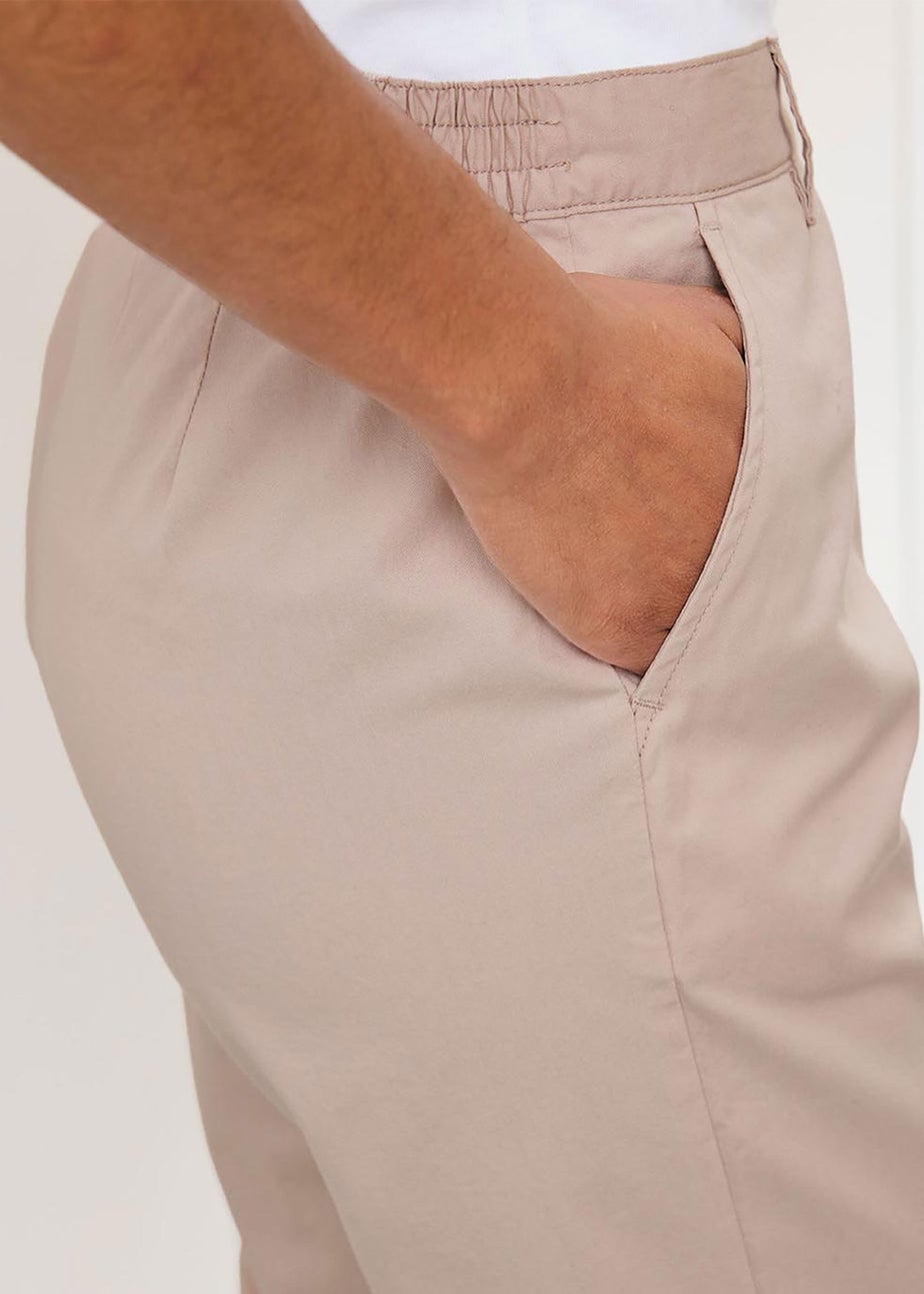 Cotton Traders Ecru Everyday Straight Leg Crop Trousers