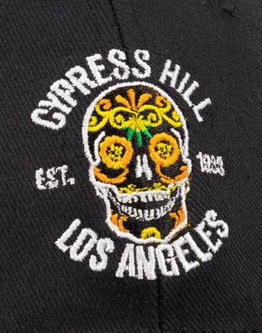 Cypress Hill Black Band Logo Adjustable Curved Peak Baseball Cap