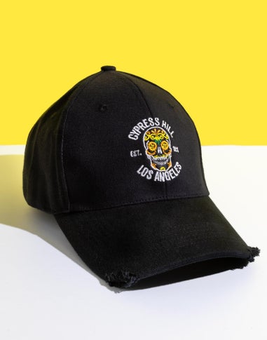 Cypress Hill Black Band Logo Adjustable Curved Peak Baseball Cap