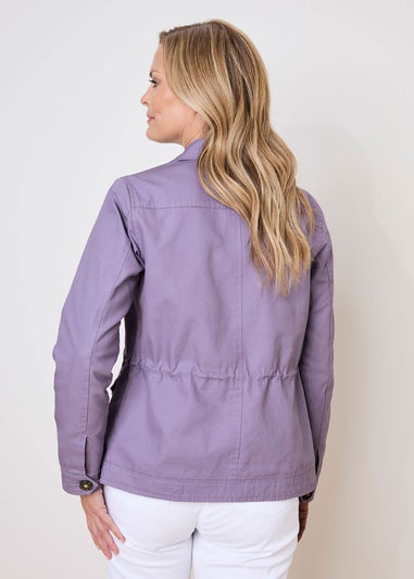 Cotton Traders Heather Cotton Cargo Jacket with Pockets