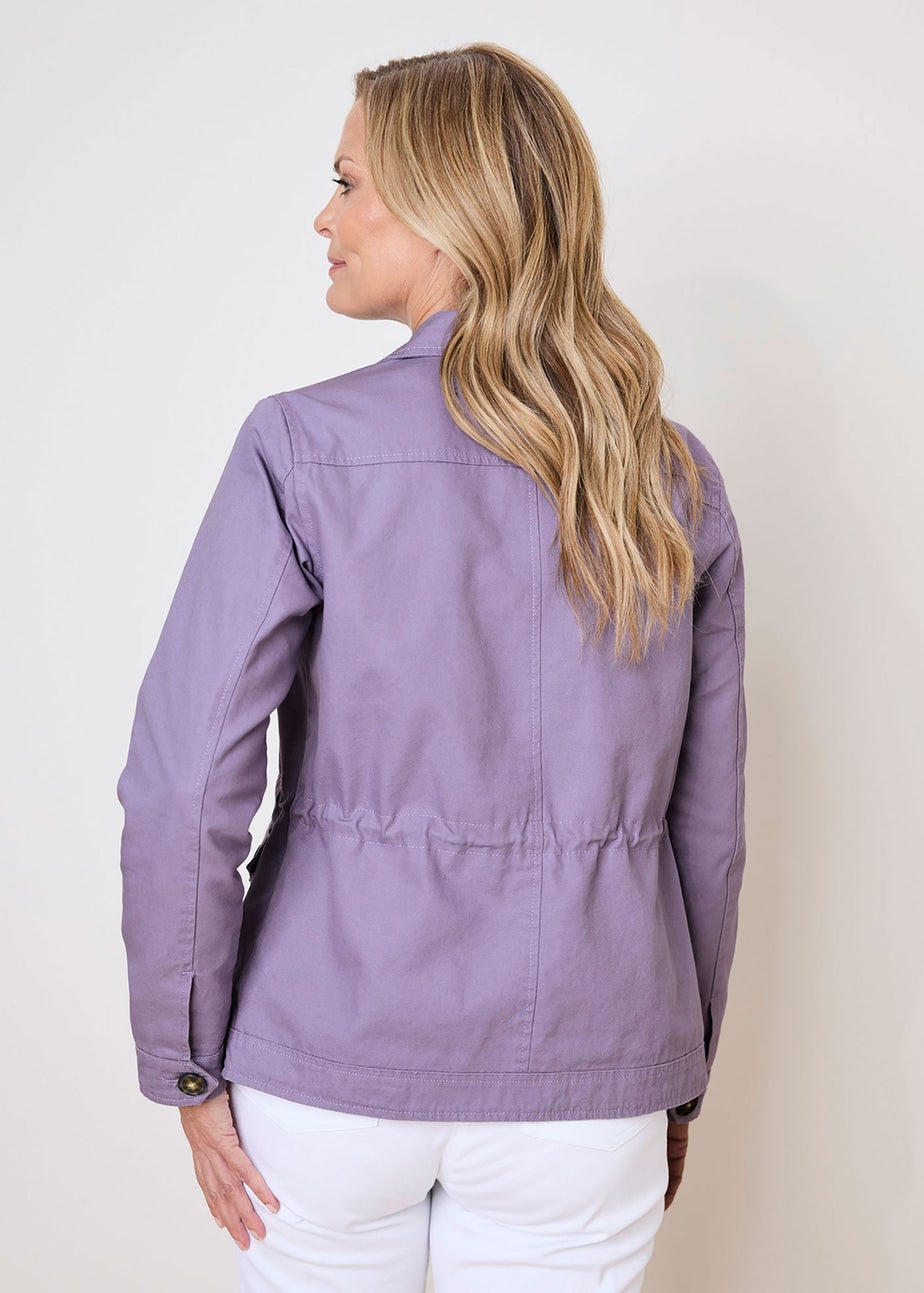 Cotton Traders Heather Cotton Cargo Jacket with Pockets