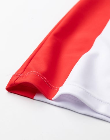 Vanilla Underground England Football Kids Blue Swim Top (2-10 Years)