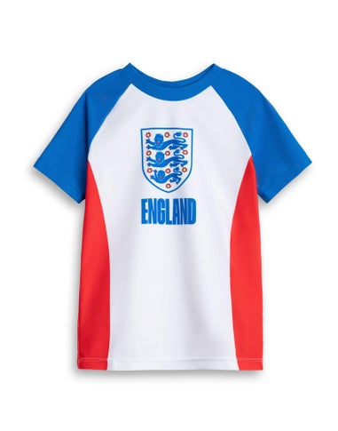 Vanilla Underground England Football Kids Blue Swim Top (2-10 Years)
