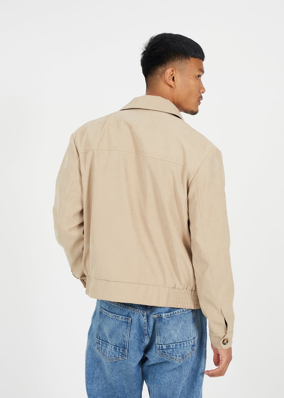 Brave Soul Stone Lightweight Harrington Jacket