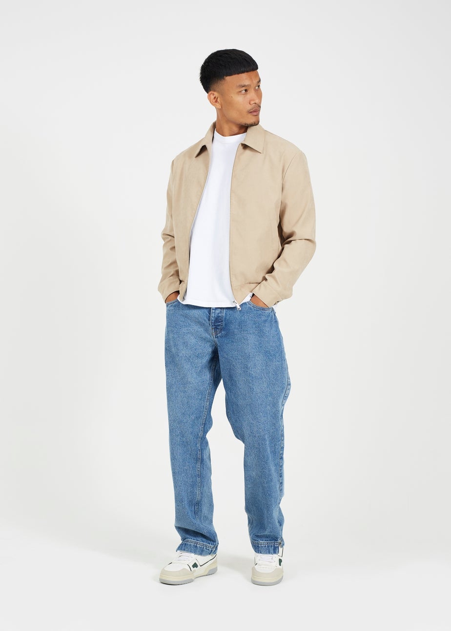 Brave Soul Stone Lightweight Harrington Jacket