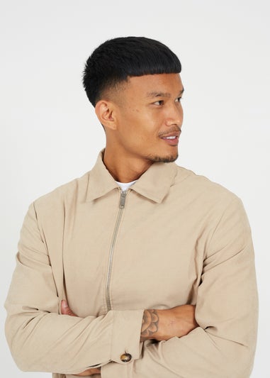 Brave Soul Stone Lightweight Harrington Jacket