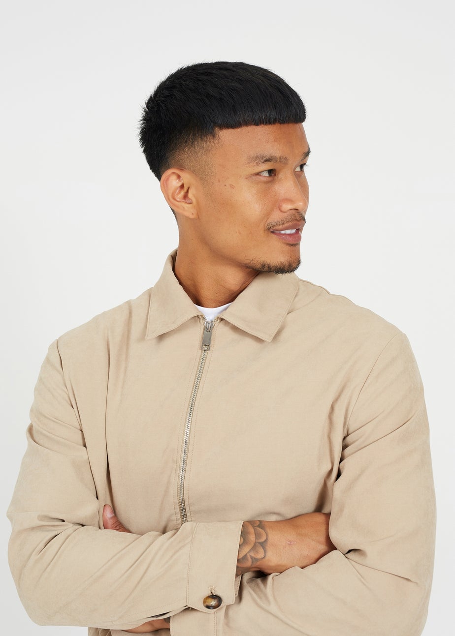 Brave Soul Stone Lightweight Harrington Jacket