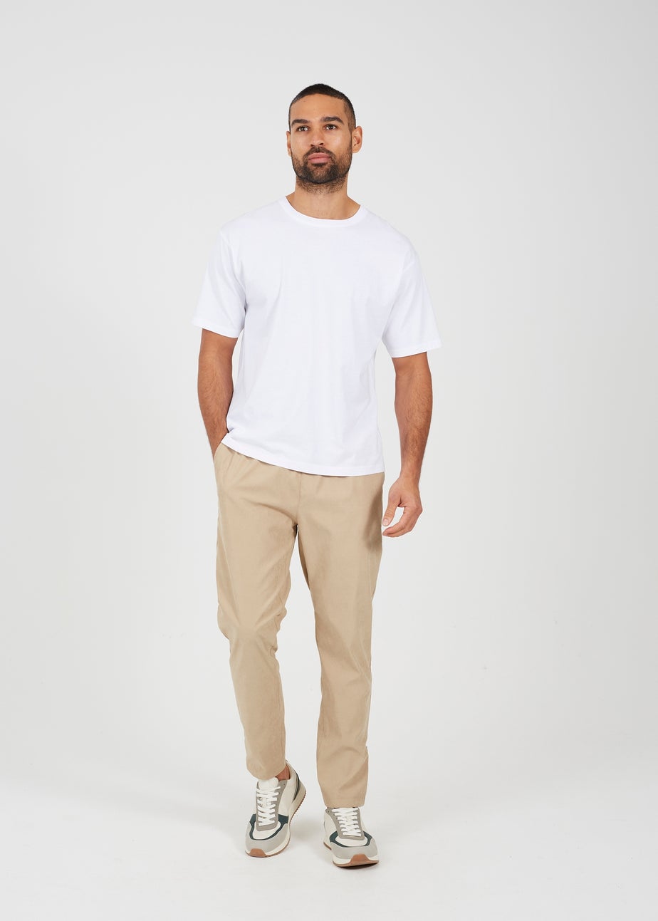 Brave Soul Stone Elasticated Waist Trousers