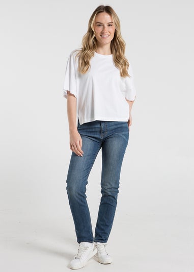 French Connection Black Cotton Crew Neck Boxy Fit T-Shirts 2 Pack