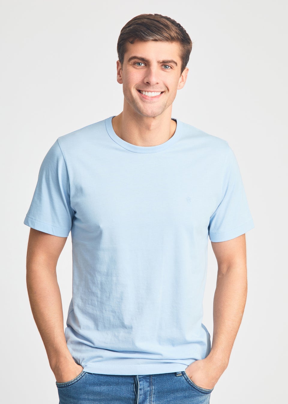 French Connection Blue 3 Pack Cotton Crew Neck Short Sleeve T Shirts