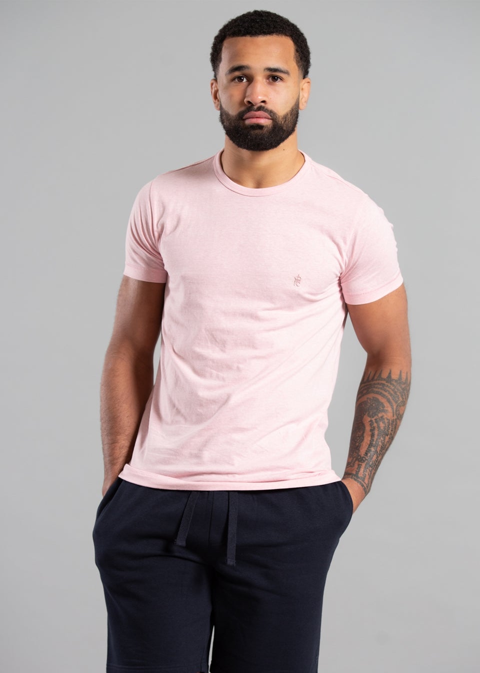 French Connection Blue 5 Pack Cotton Crew Neck Short Sleeve T Shirts