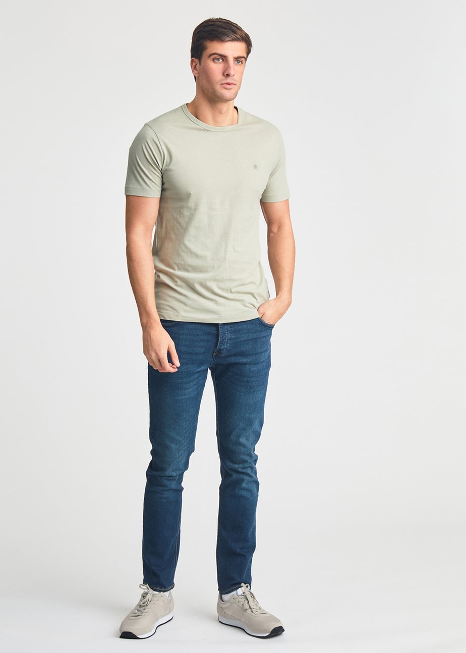 French Connection Blue 5 Pack Cotton Crew Neck Short Sleeve T Shirts