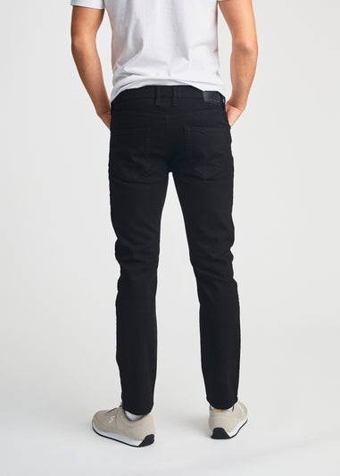 French Connection Black Cotton Slim Fit Stretch Jeans