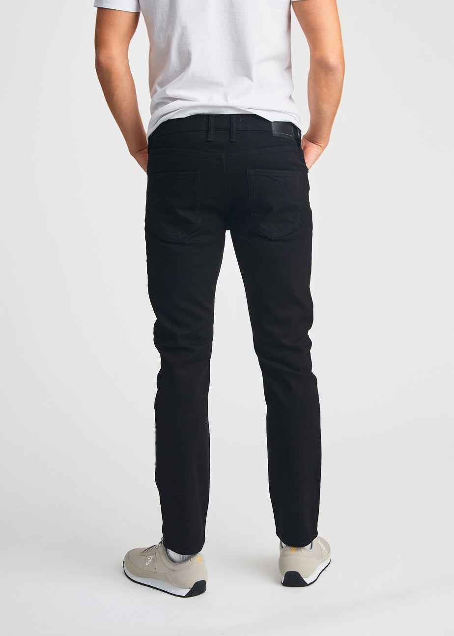 French Connection Black Cotton Slim Fit Stretch Jeans