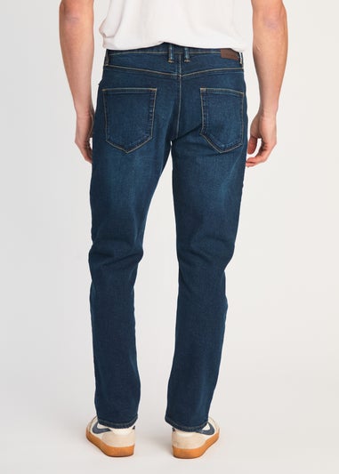 French Connection Dark Blue Cotton Slim Fit Stretch Jeans