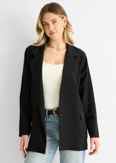 Gini London Black Oversized Tailored Blazer