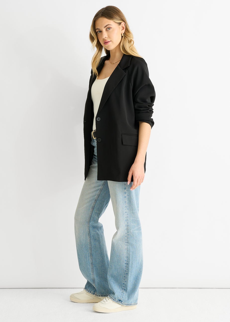 Gini London Black Oversized Tailored Blazer