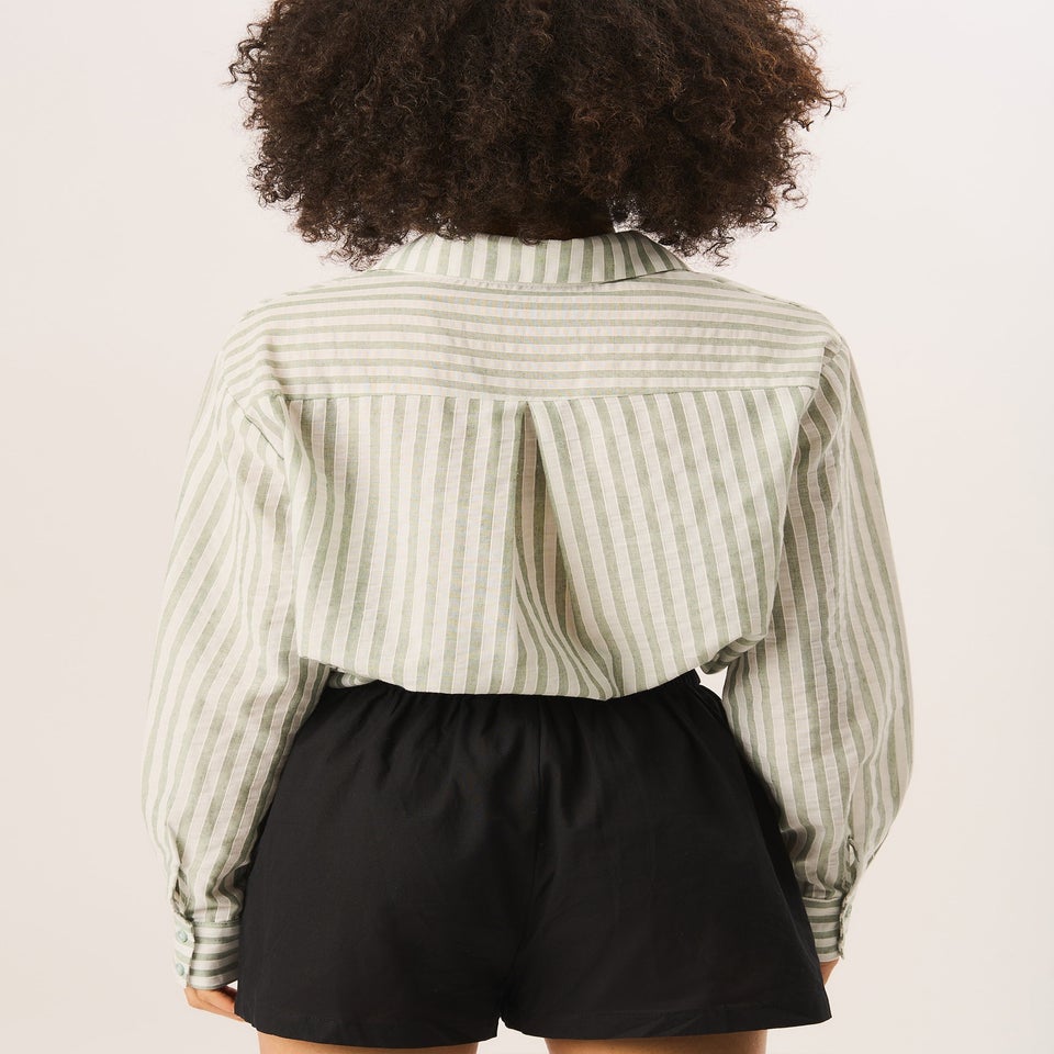 Gini London Black Draw String Short