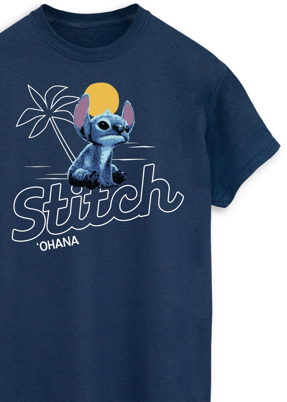 Disney Stitch Ohana Navy T Shirt