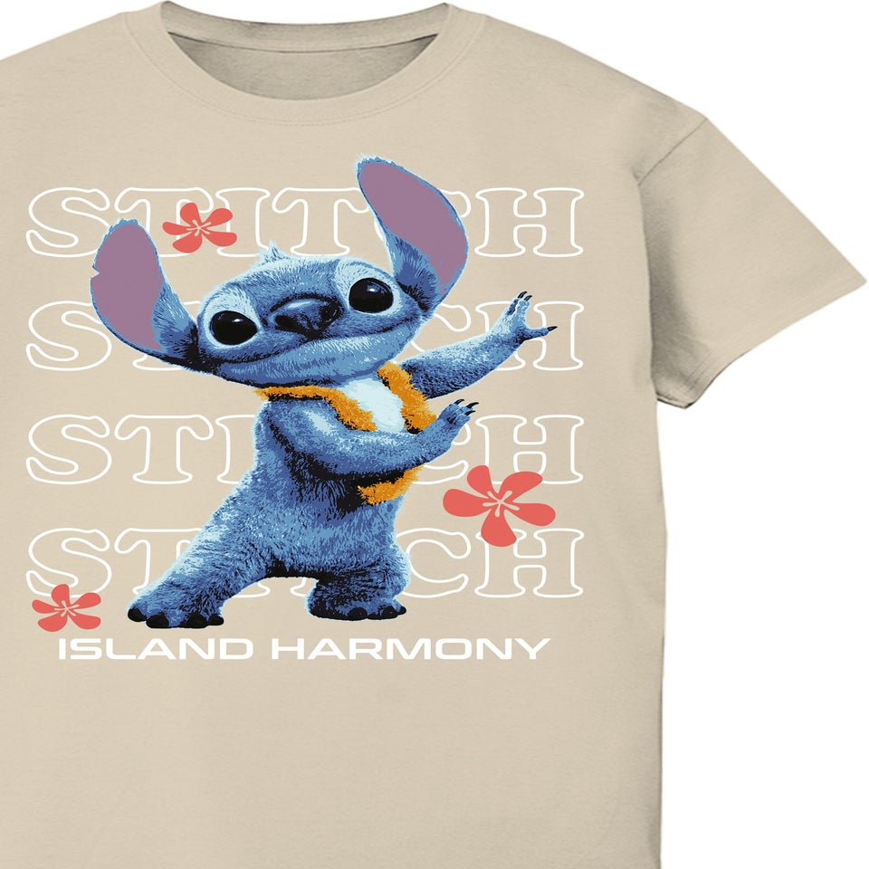 Disney Stitch Island Harmony Sand Boyfriend Fit T Shirt