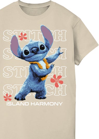 Disney Stitch Island Harmony Sand Boyfriend Fit T Shirt