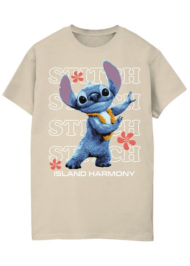 Disney Stitch Island Harmony Sand Boyfriend Fit T Shirt