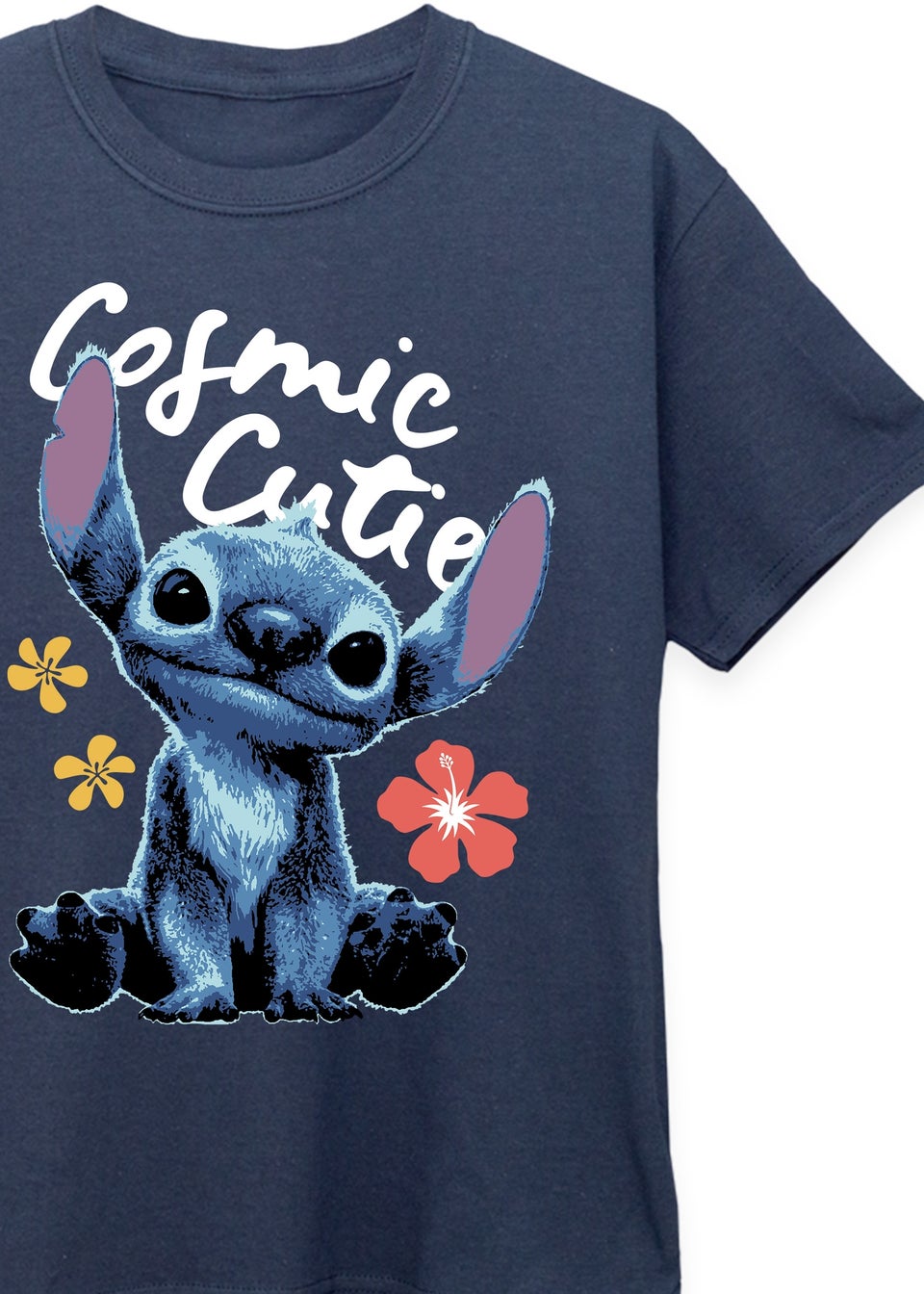 Disney Stitch Cosmic Cutie Kids Navy T Shirt (3-13 Years)