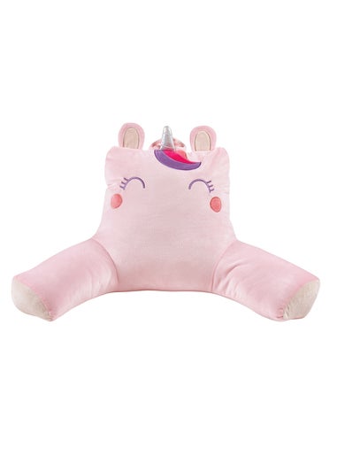 Catherine Lansfield Pink Sparkle Unicorn Cuddle Cushion Back Rest (60x25cm)