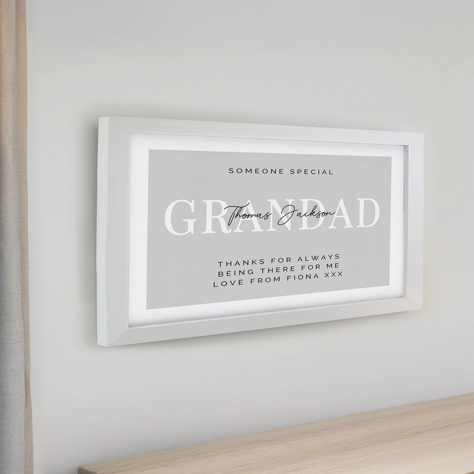 Personalised Memento Company White Poster Frame