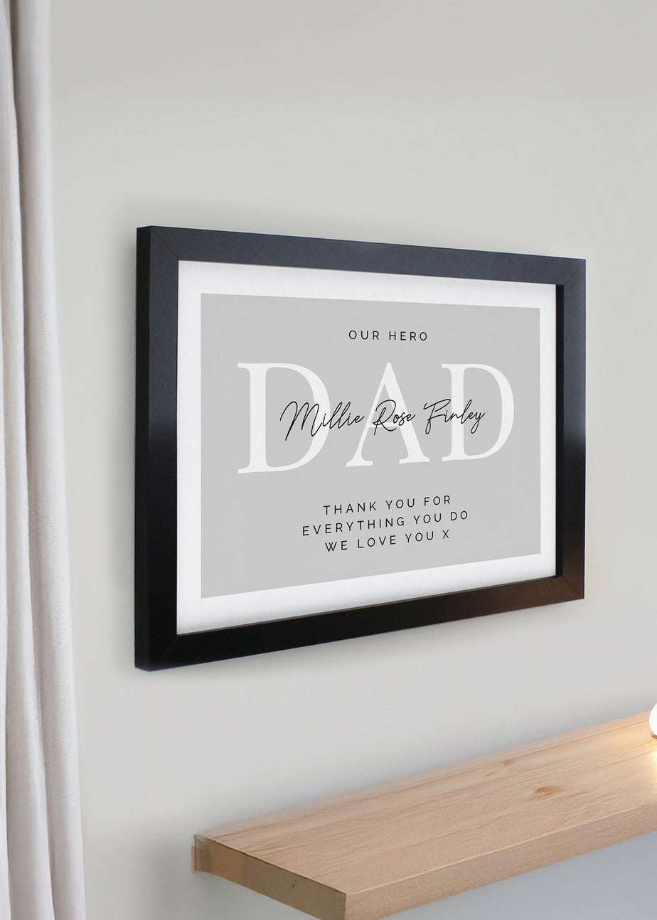 Personalised Memento Company Black Poster Frame