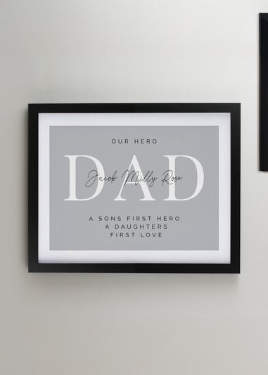 Personalised Memento Company Black Poster Frame