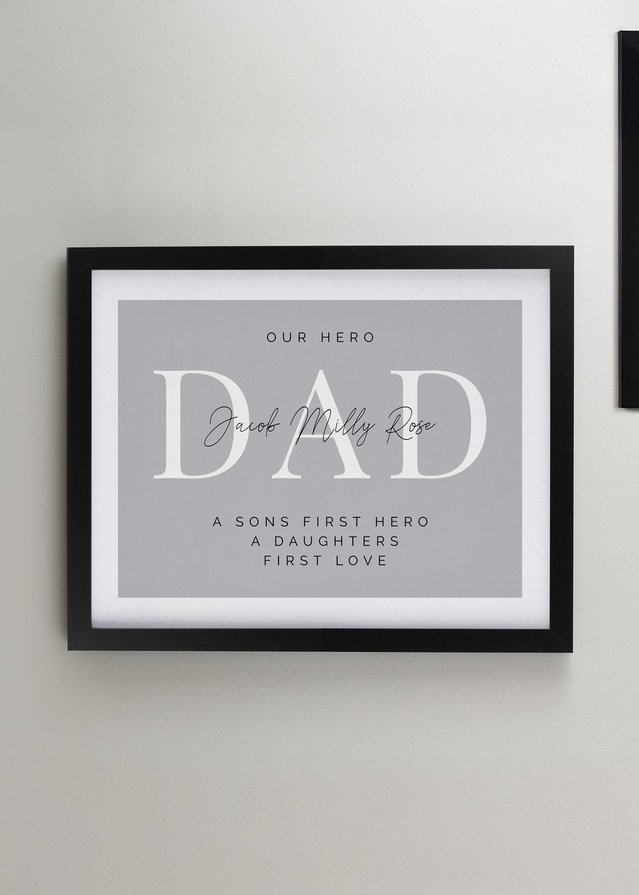 Personalised Memento Company Black Poster Frame